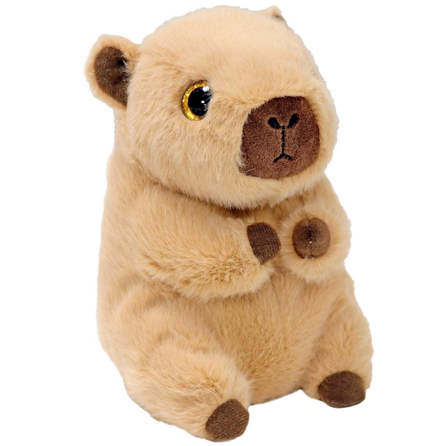 Plüssfigura Ty Beanie Bellies Capybara 40 - világosbarna, textil (40cm)