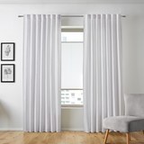 Leinenvorhang Nikita ca.140x245cm - Weiß, Textil (140/245cm) - Mömax modern living