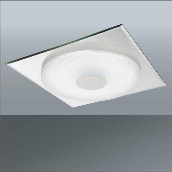 LED-Deckenleuchte Treviso, max. 24 Watt - KONVENTIONELL, Glas/Kunststoff (45/45/5cm)