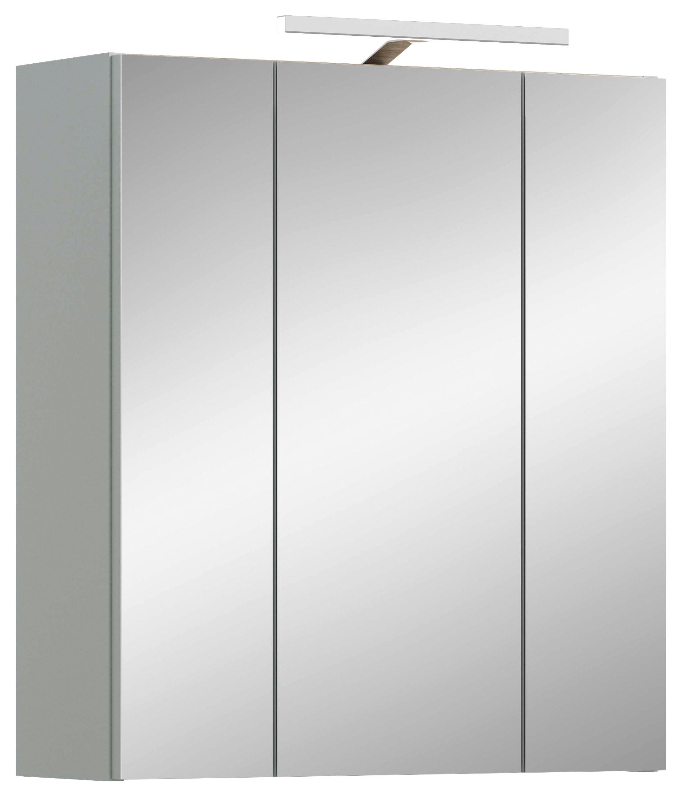 Spiegelschrank Star mit LED ca. 60x68x19 cm Eiche - Eiche San Remo, MODERN, Glas/Holzwerkstoff (60/68/19cm) - MID.YOU