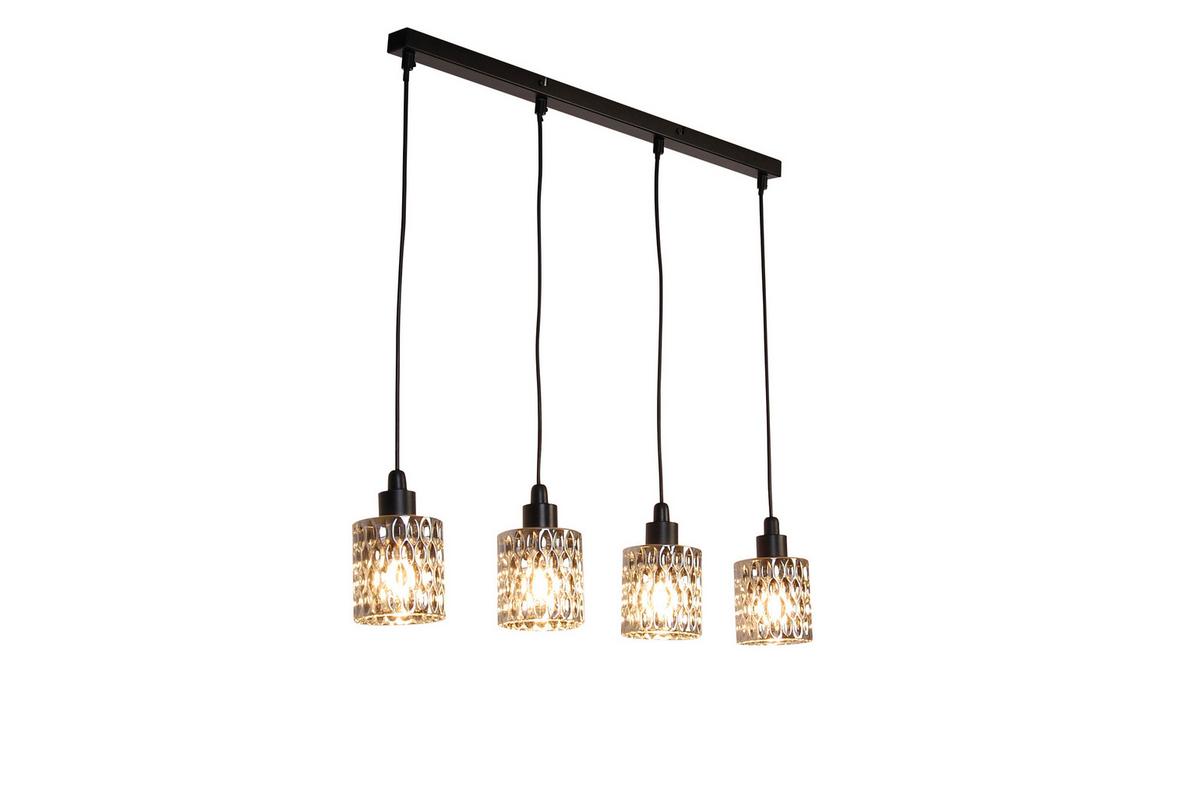 Hängeleuchte Smoky Graubraun max. 160Watt - Graubraun, Trend, Glas/Metall (90/11/112cm) - Novel