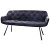 SITTBÄNK EILEEN - svart, Modern, metall/textil (171/88/65cm) - Mömax