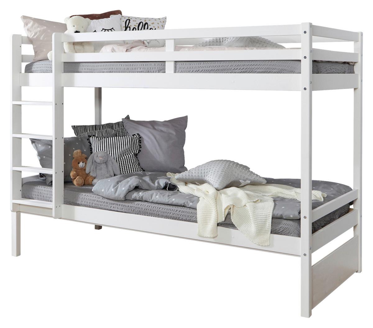 Pograd Finn 90x200, Bor, Bela, Masivna - bela, Moderno, les (90/200cm) - MID.YOU