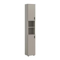 Hochschrank Mone Kaschmir - Kaschmir/Schwarz, Trend, Holzwerkstoff/Kunststoff (30/192/30cm) - MID.YOU