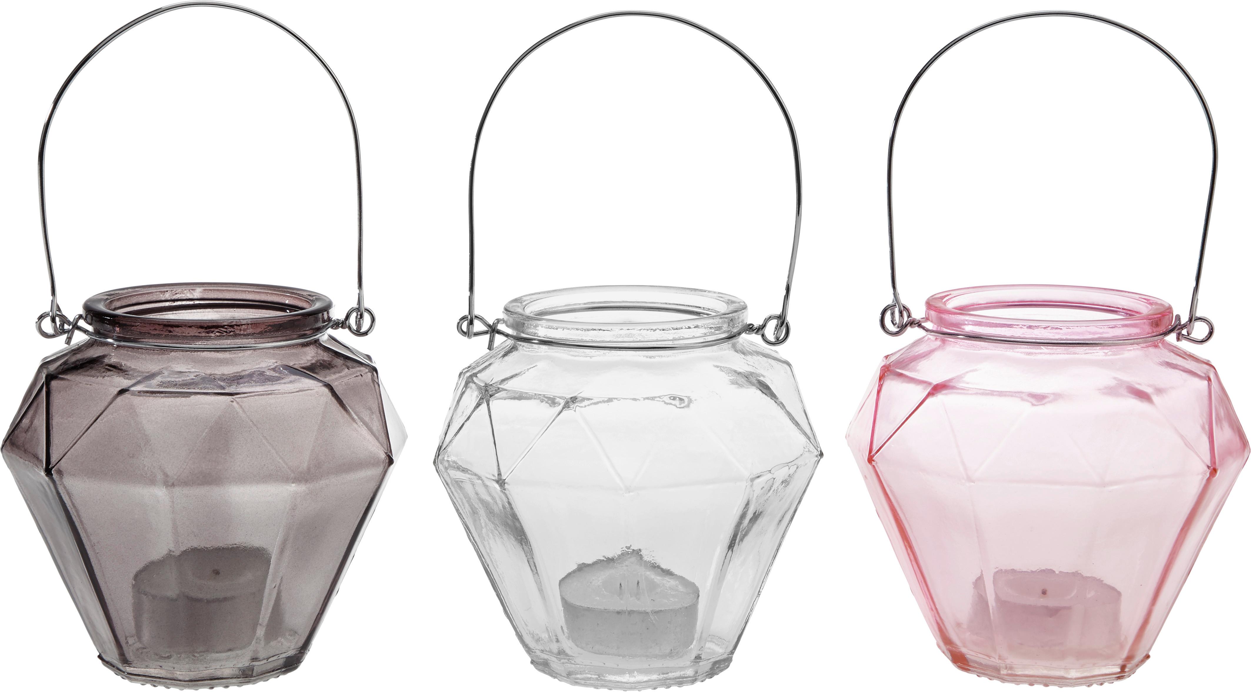 Lámpás Georgina - sárga/barna, Modern, Üveg/fém (10,5/9,7cm) - Modern Living