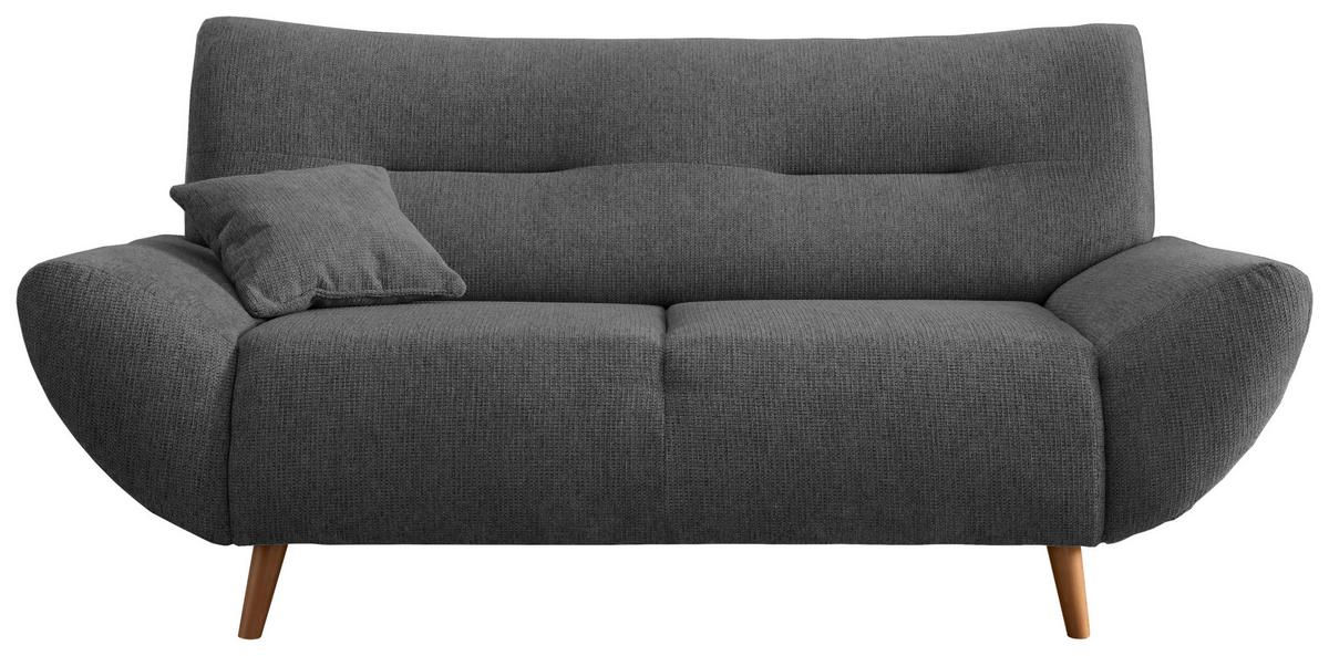 2-Sitzer-Sofa Drago Anthrazit Chenille - Wildeiche/Anthrazit, MODERN, Holz/Textil (173/81/90cm) - MID.YOU