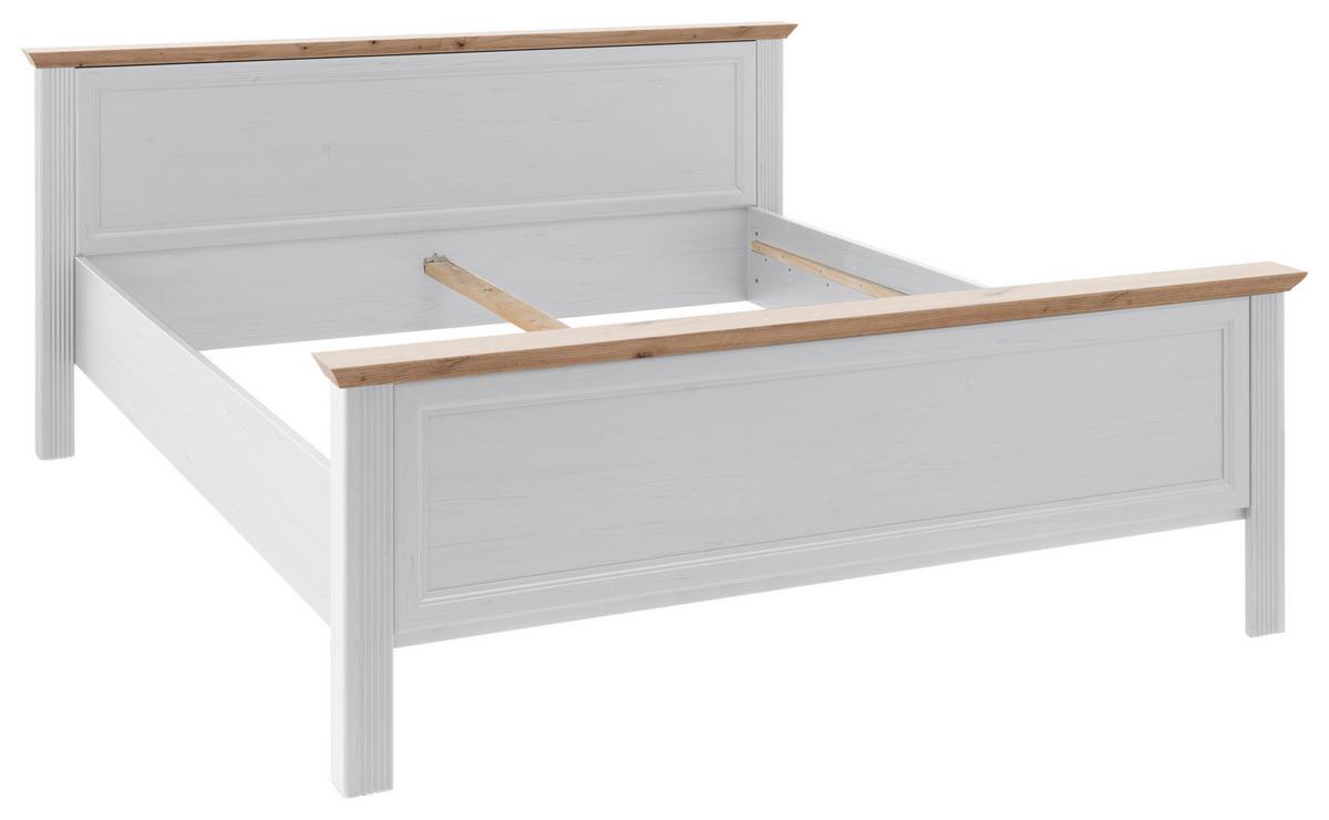 Klasični Krevet Jasmin Ii - bela/crna, Lajfstajl, pločasti materijal/plastika (180/200cm) - Zandiara