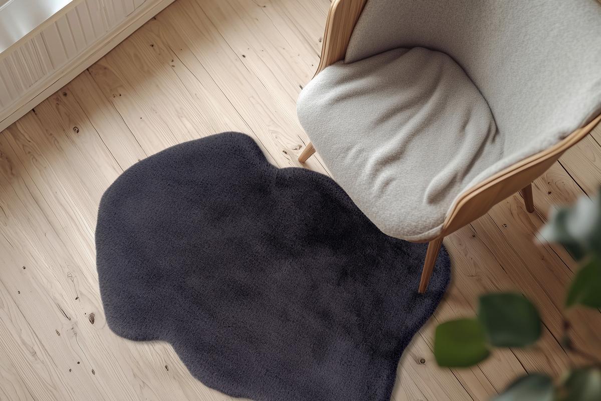 Covor din blană My Infinity, cca. 60x90cm - antracit, Design, textil (60/90cm) - Obsession