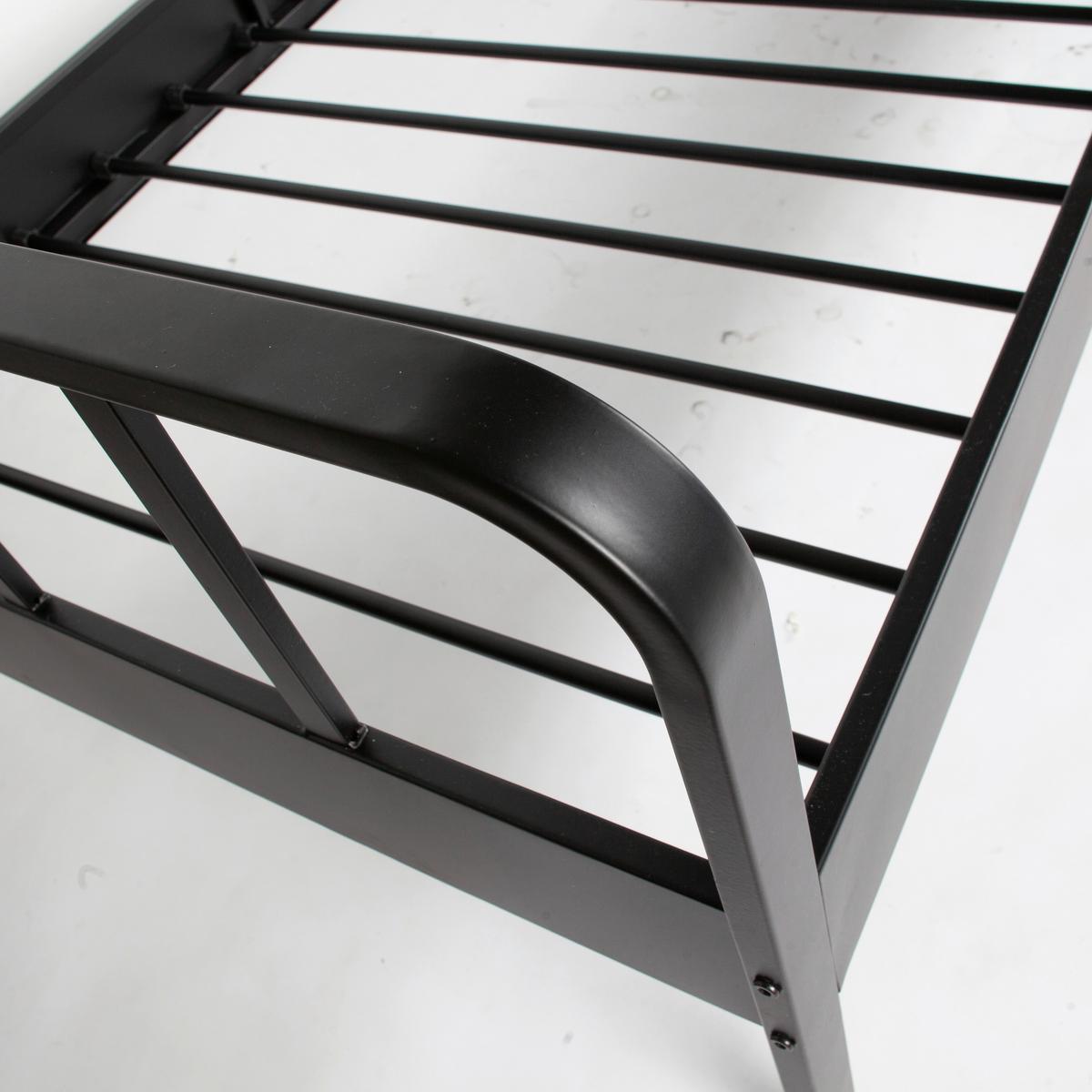 Metallbett Mees Schwarz ca. 90x200 cm - Schwarz, Basics, Metall (90/200cm) - MID.YOU