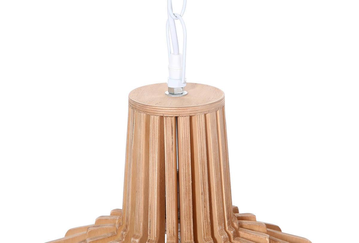 Hängeleuchte Hängelampe Lucerna 280 - Naturfarben, Trend, Holzwerkstoff (41/39/41cm) - Kayoom