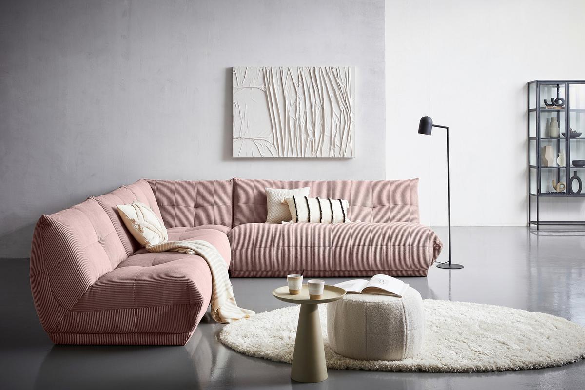 Modul Sofa Giselle Ottomane Altrosa - Altrosa, Trend, Textil (105/80/185cm) - Livetastic