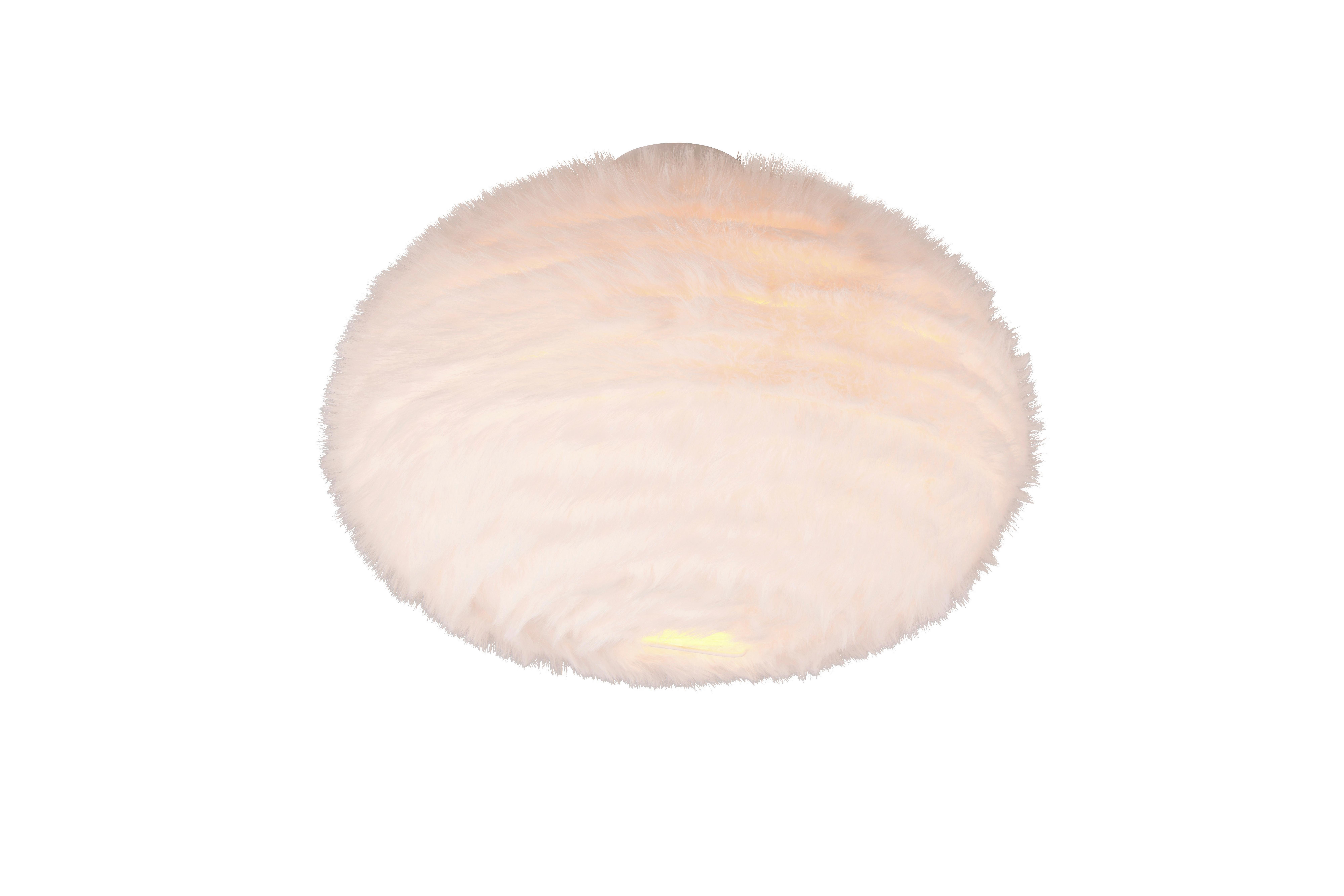 LAMPA SUFITOWA R61582001 FURRY - biały/kolor piaskowy, Modern, metal/tkanina (50/38cm)