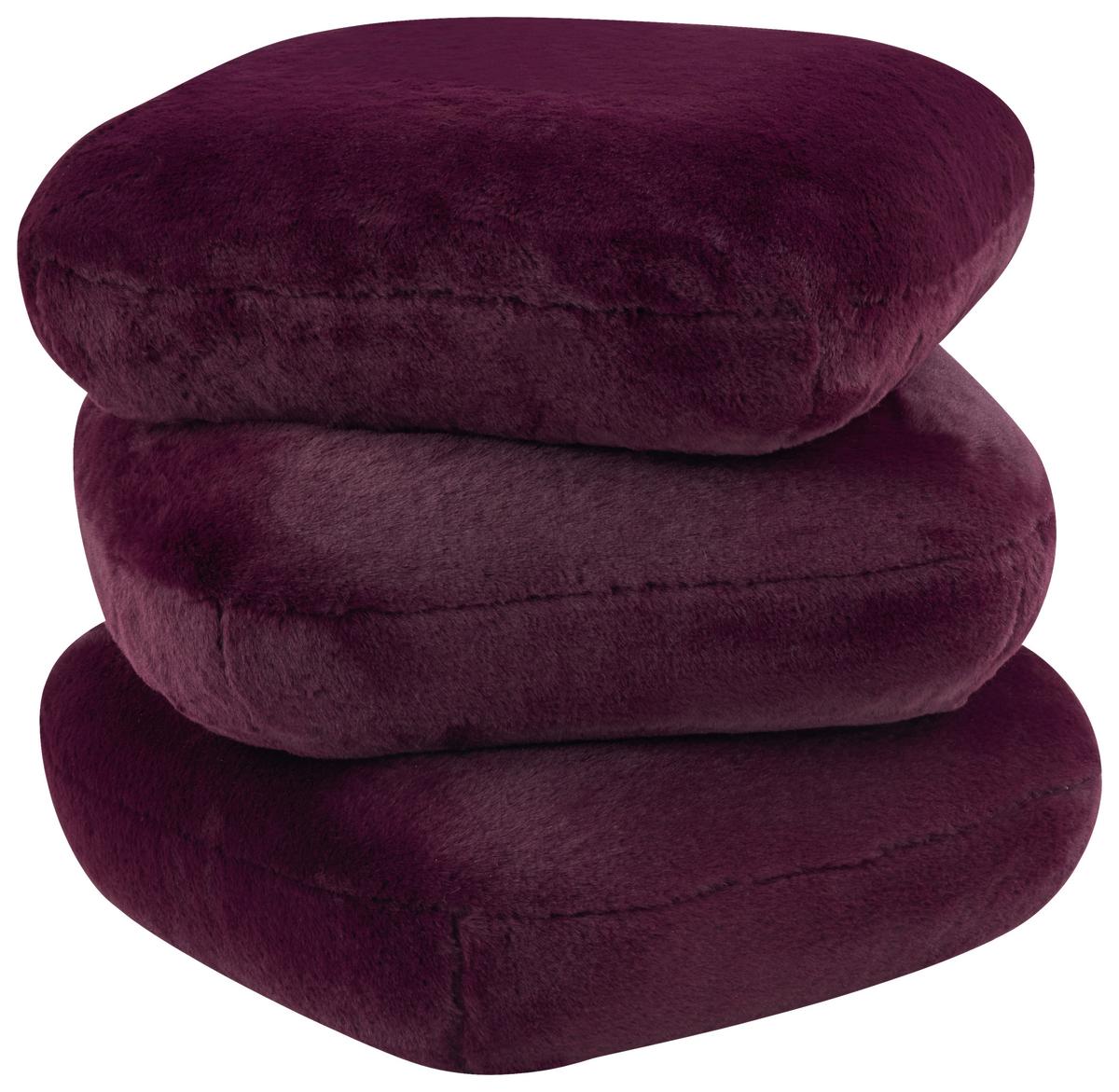 Tabure Vicky - bordo, Moderno, drvo/metal (54/54/44cm) - Premium Living