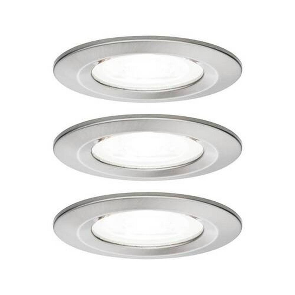 Deckenstrahler Nova in Alufarben max. 6,5 Watt - Zinkfarben/Alufarben, Design, Metall (7,8cm) - Paulmann