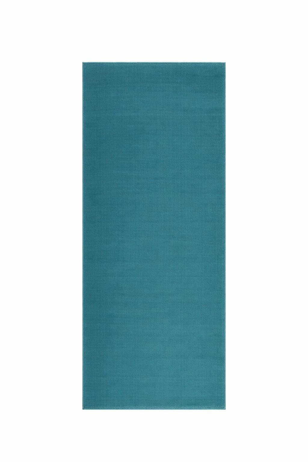 Läufer Passage 495 Türkis 80x150 - Türkis, Basics, Textil (80/150cm) - Kayoom