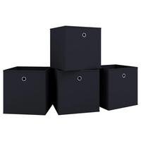 FALTBOX 4ER-BOXAS - Schwarz, Basics, Kunststoff (27/28/27cm) - MID.YOU