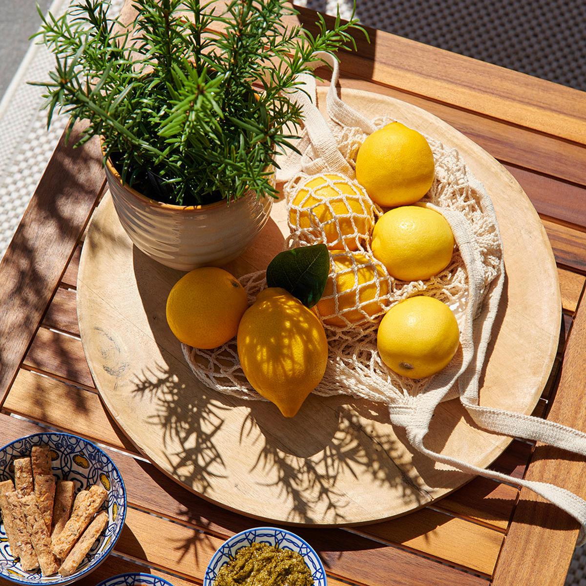 Tanjur Ukrasni Mango - smeđa, Moderno, drvo (38/2cm)