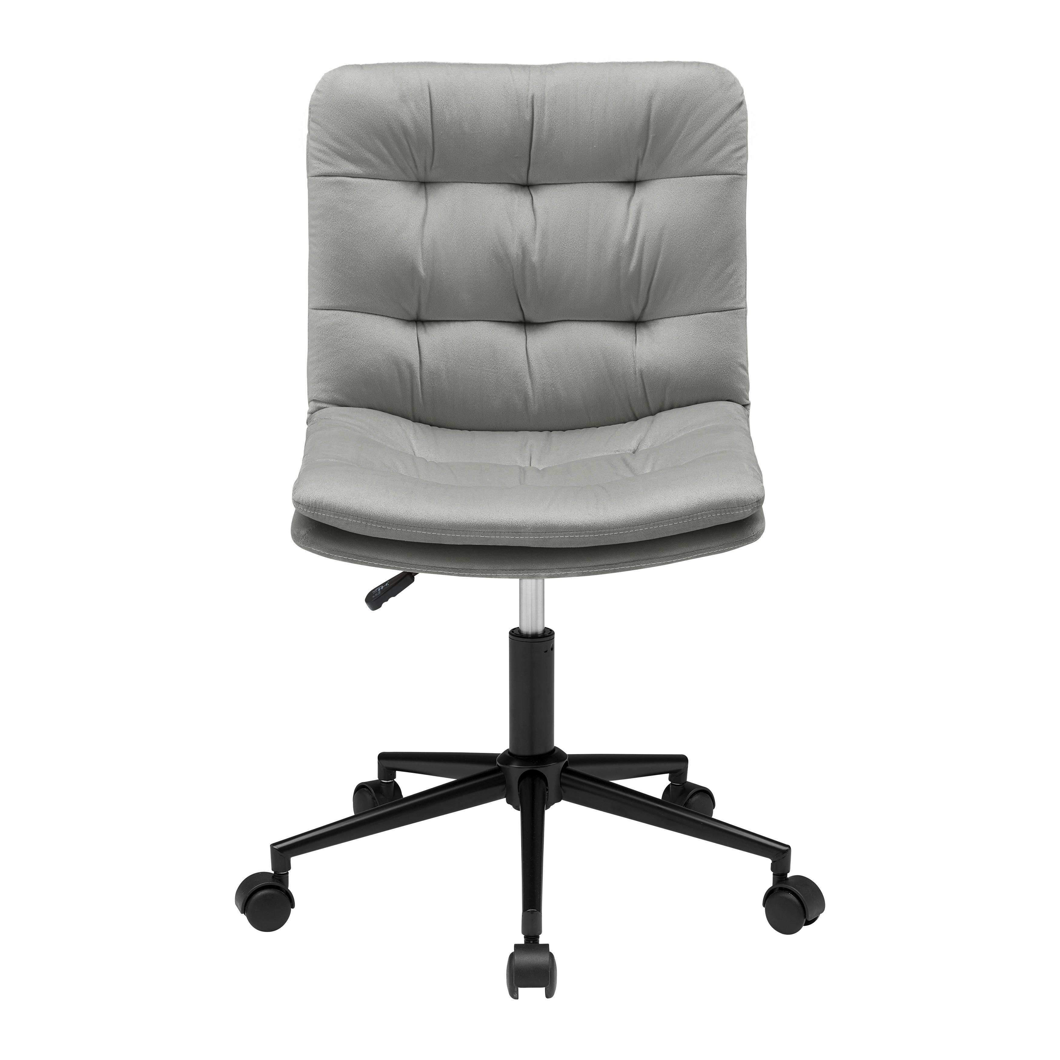 Drehstuhl Easy II Grau - Schwarz/Grau, KONVENTIONELL, Kunststoff/Textil (44/92-102/53cm) - Mömax