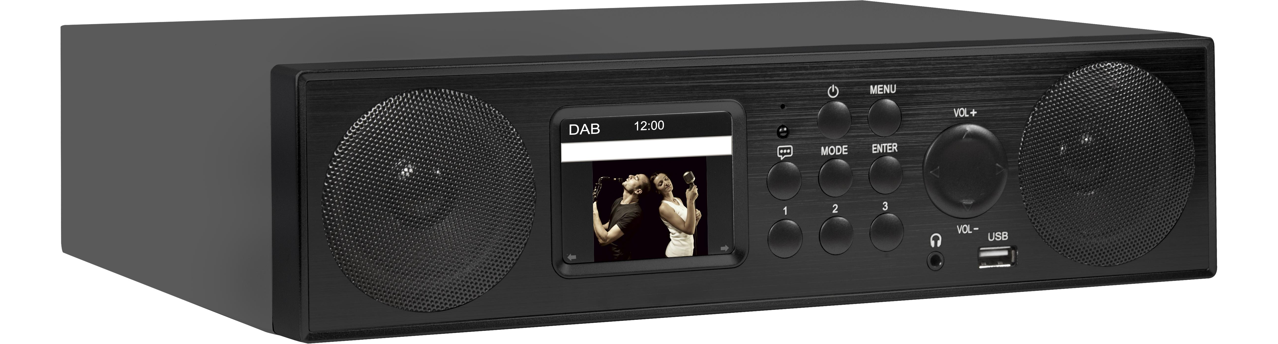 Soundsystem in Schwarz - Schwarz (32/85/26,5cm)