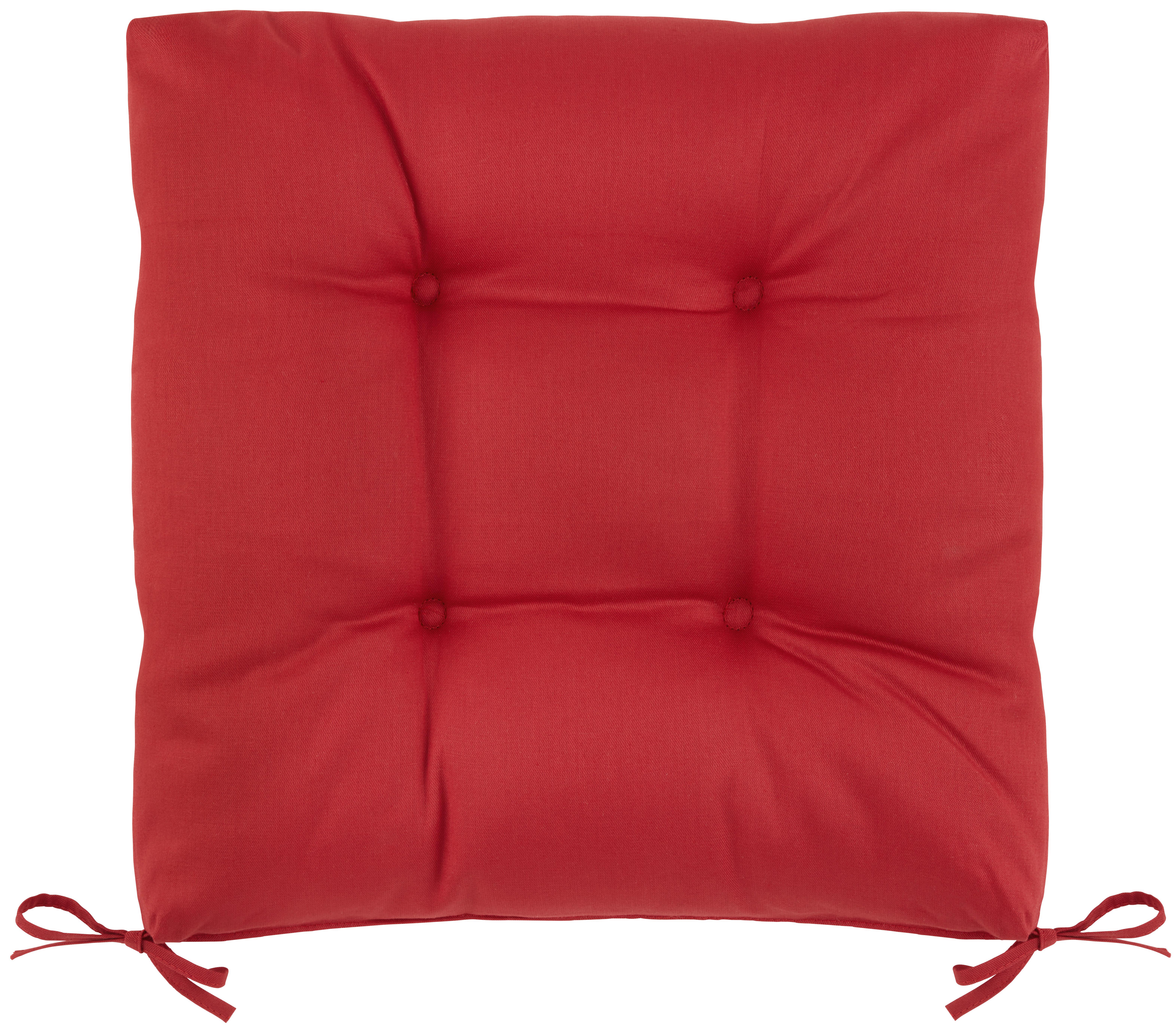 Pernă pentru șezut Elli - roșu, Konventionell (40/40/7cm) - Mömax