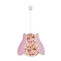 Viseća Svjetiljka Zuza - pink/bijela, Konvencionalno, tekstil/plastika (35/35/90cm)