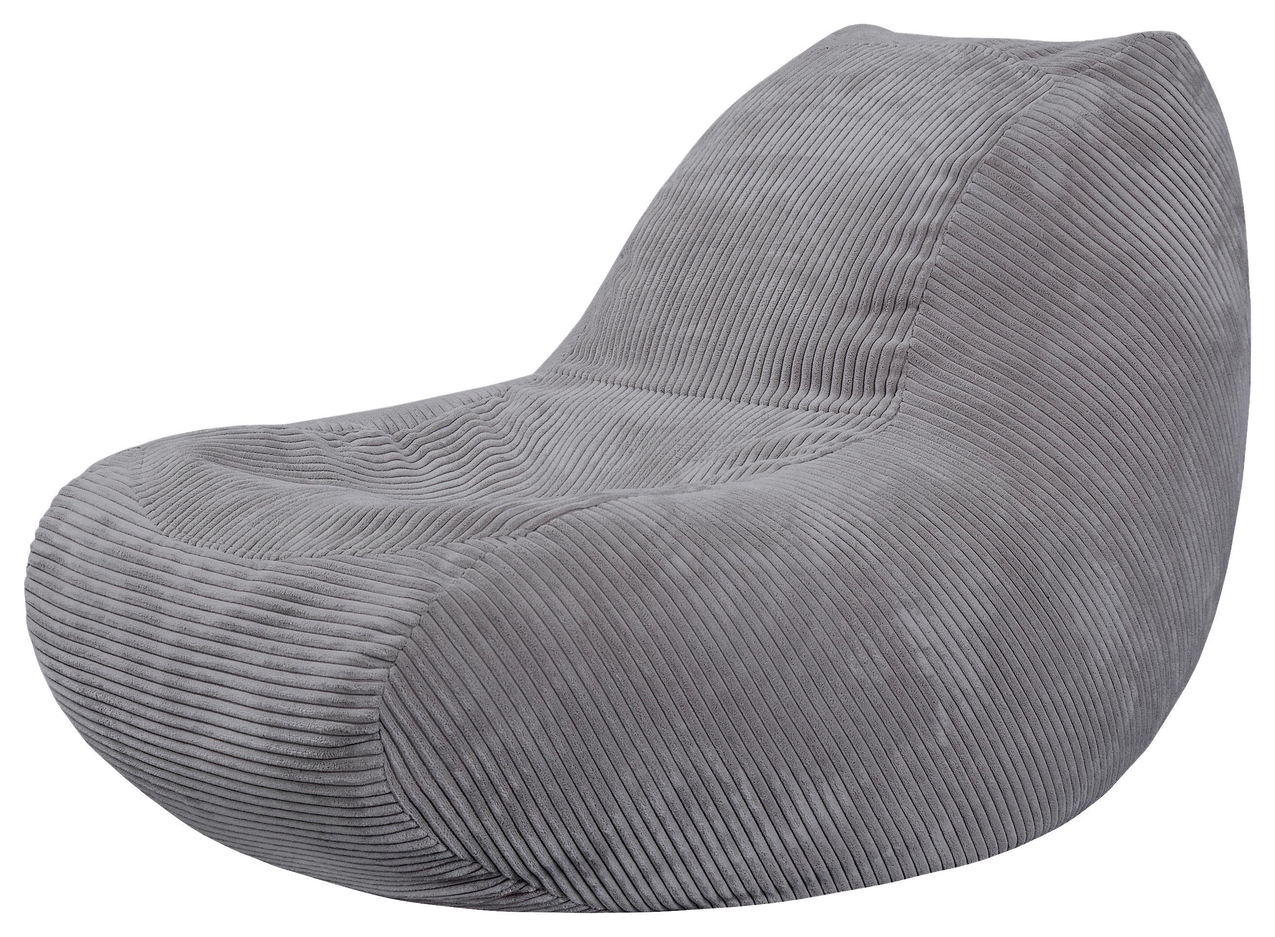 Vreča Za Sedenje Bob Lux, Siva - siva, Basics, tekstil (122/85/75cm) - Mömax