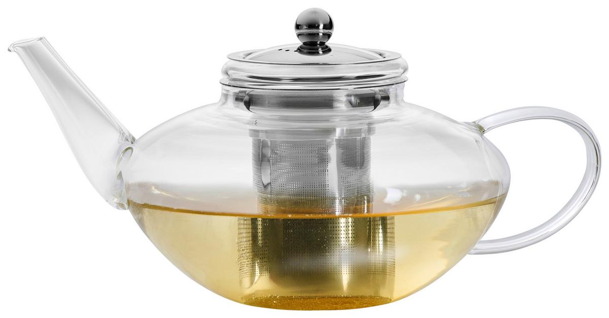 IMBRYK DO HERBATY JR-2501 - przejrzysty, Basics, metal/szkło (1300ml) - Novel