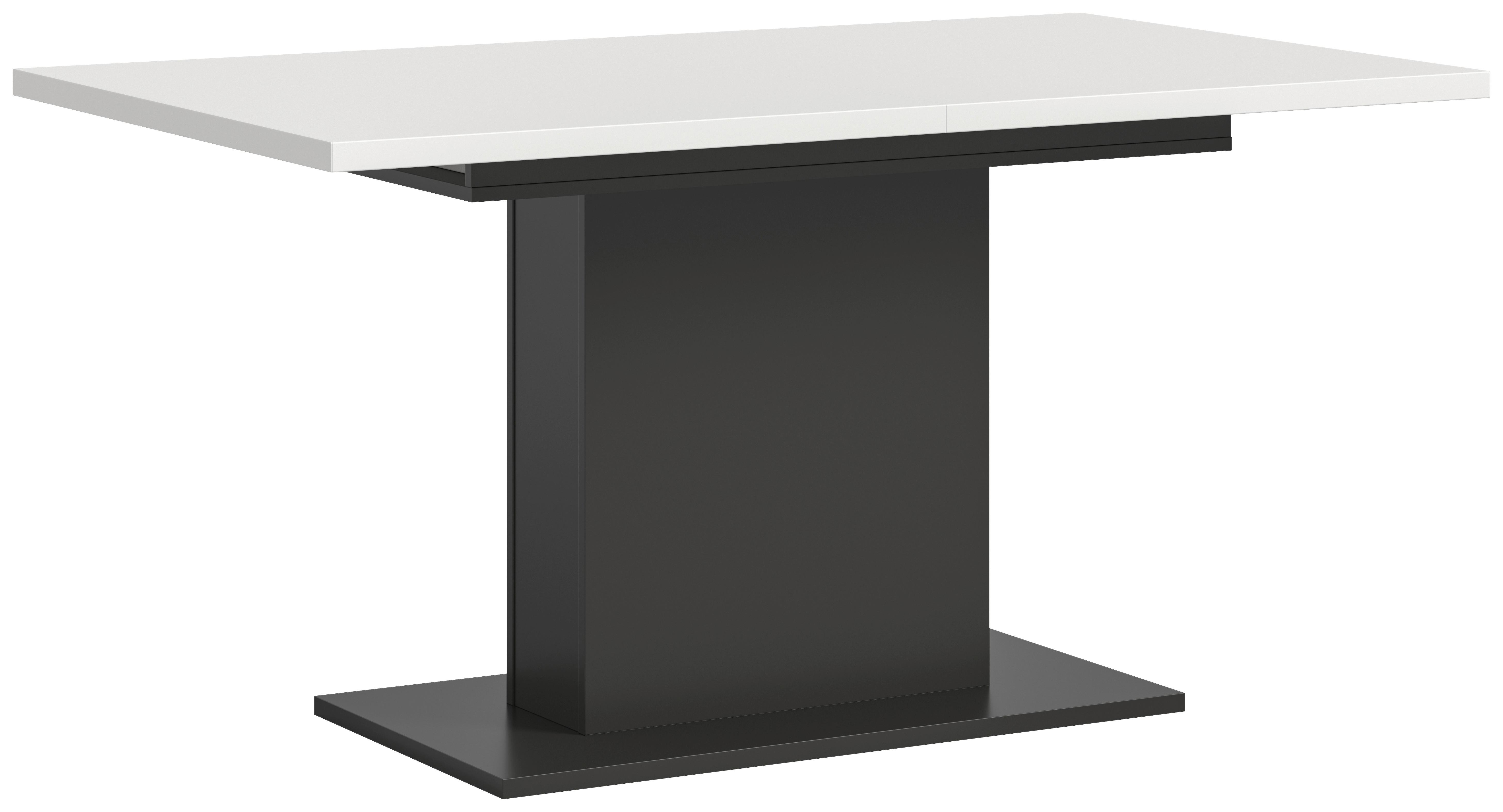 Ausziehtisch Marlon Weiß/Grau ca. 150-190x90x76 cm - Weiß/Grau, KONVENTIONELL, Holzwerkstoff (150-190/76/90cm)