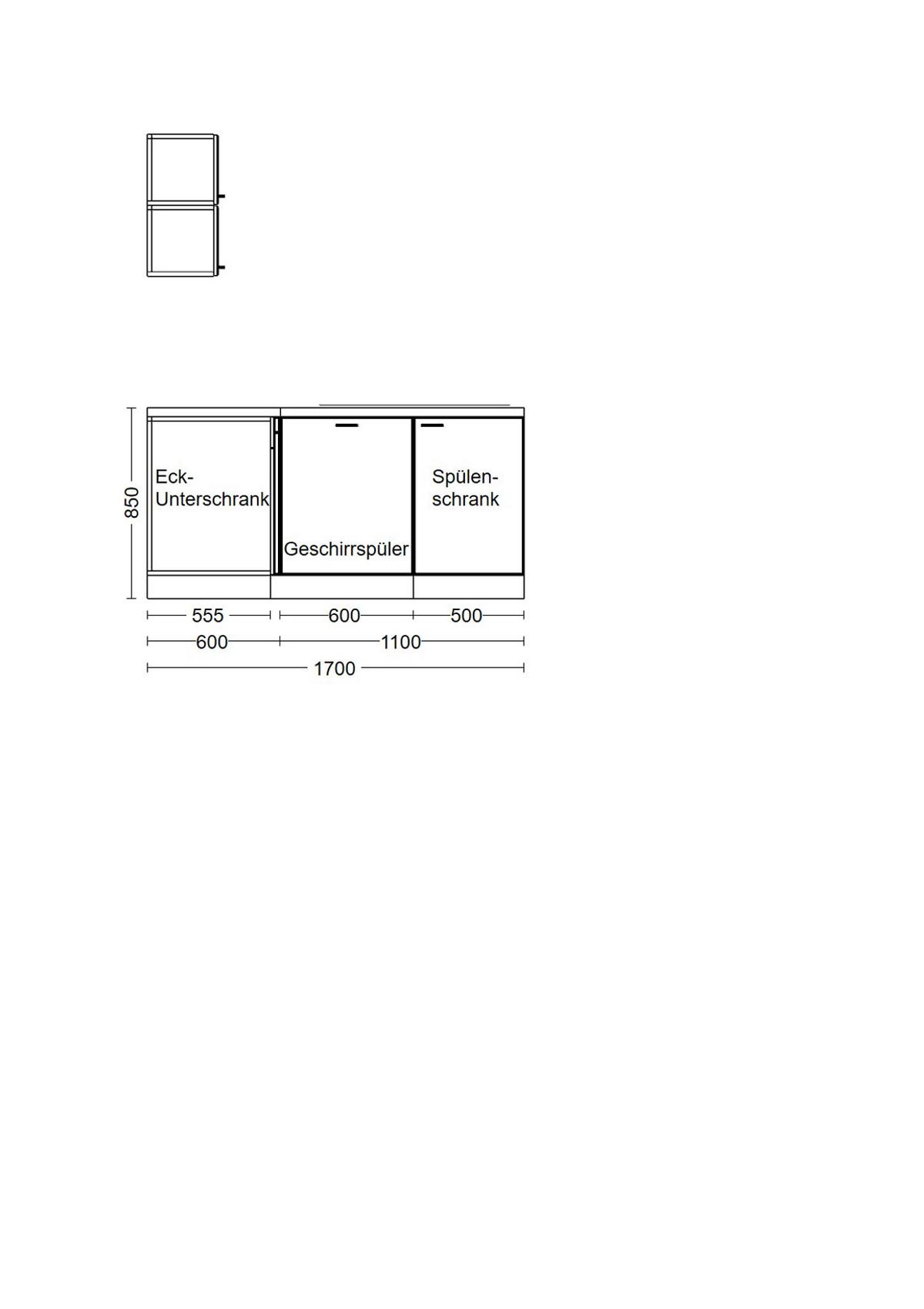 Kotna Kuhinja Z Aparati Shadow, Siva, Barva Hrasta - barve nerjavečega jekla/siva, Moderno, kovina/leseni material (280/170cm) - FlexWell