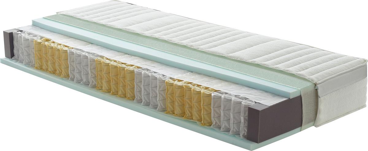 Taschenfederkernmatratze H4, ca. 90x200cm - Weiß, Basics, Textil (90/200cm) - Mömax
