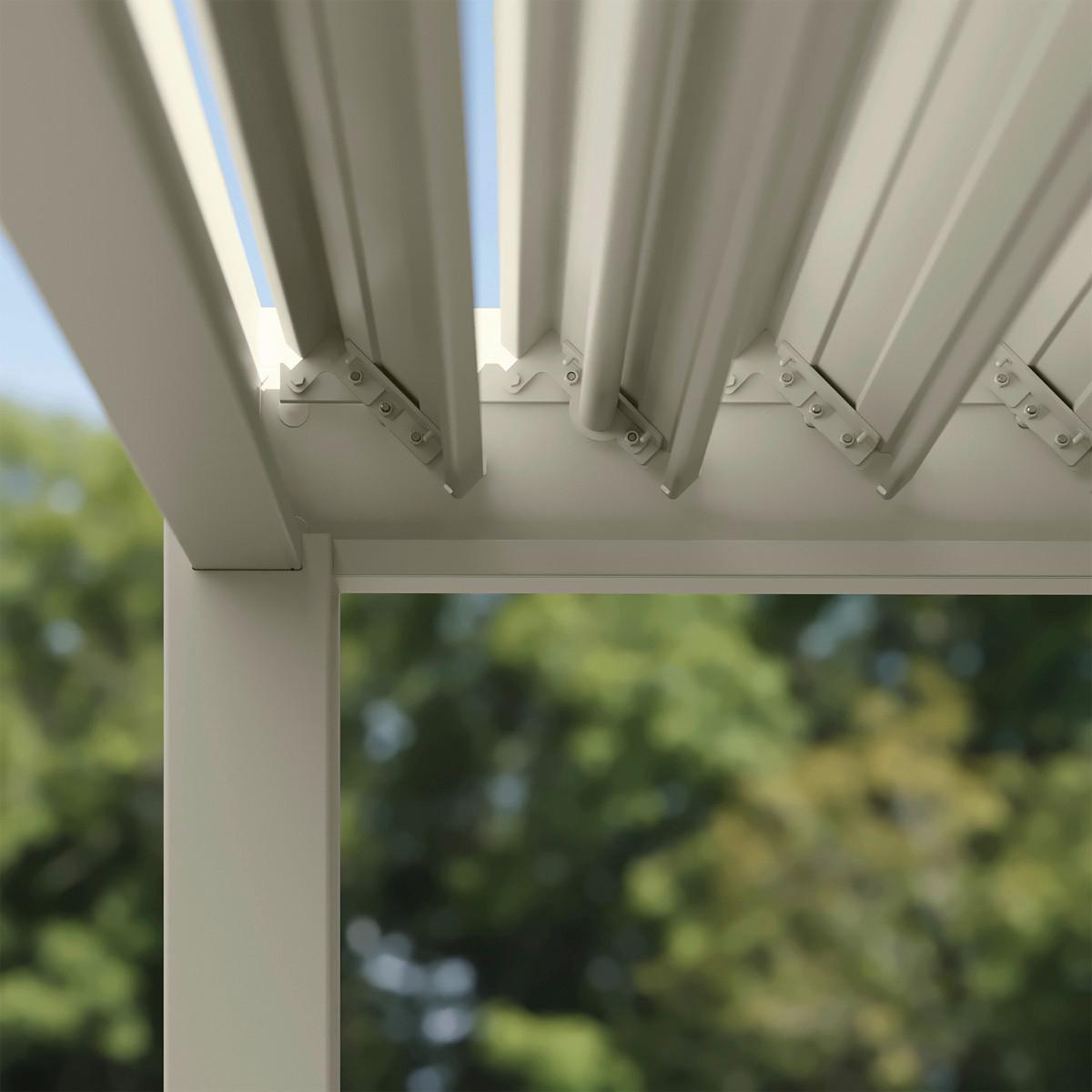 Pergola Trumof, Biserna Barva, 3x6m - biserna, Basics, kovina (300/255/600cm) - Gardenson