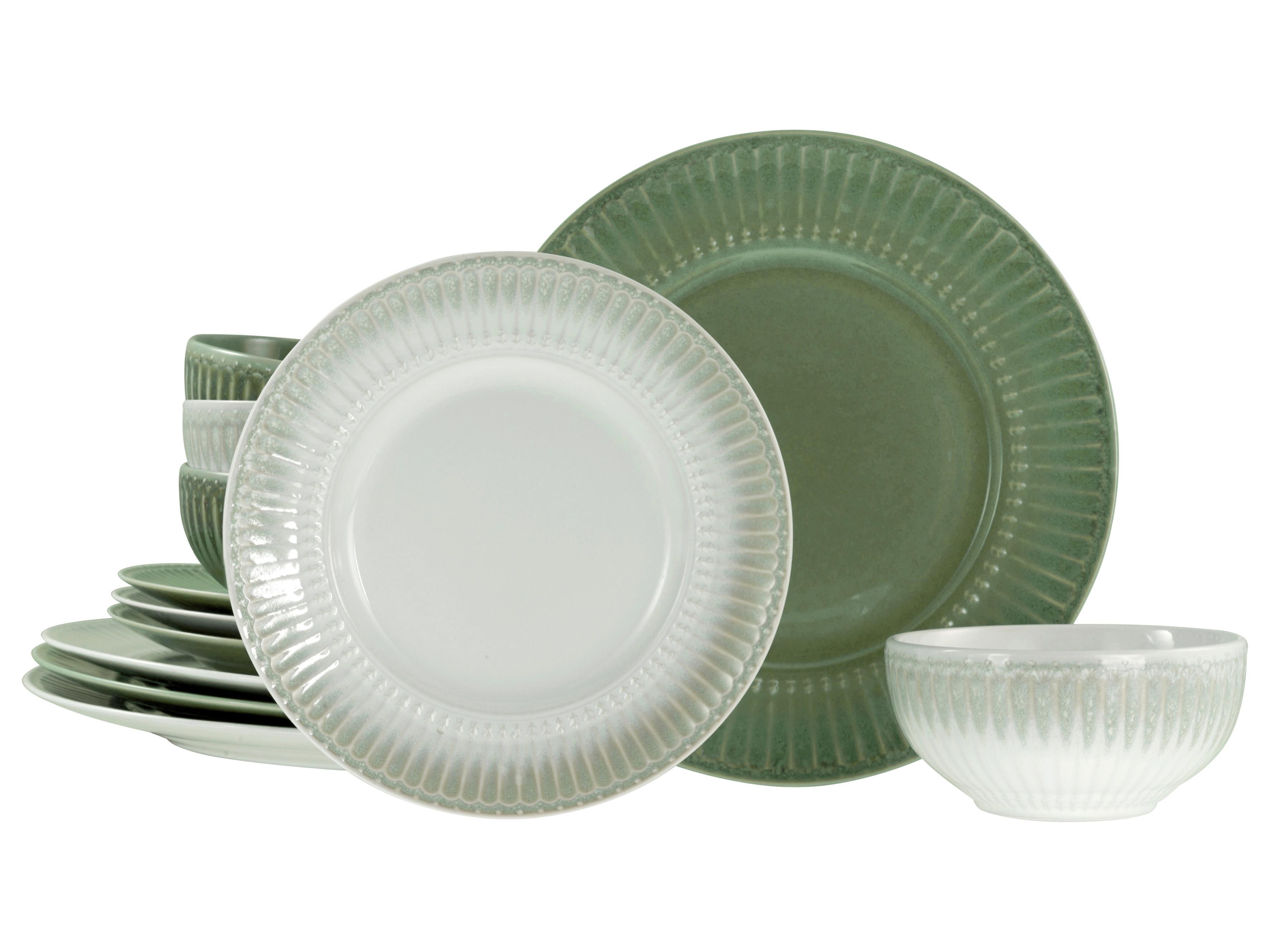 Jedilni Servis Celadon Mix, 12-Delni - krem barve/biserna, Basics, keramika - Creatable