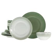 Jedilni Servis Celadon Mix, 12-Delni - krem barve/biserna, Basics, keramika - Creatable