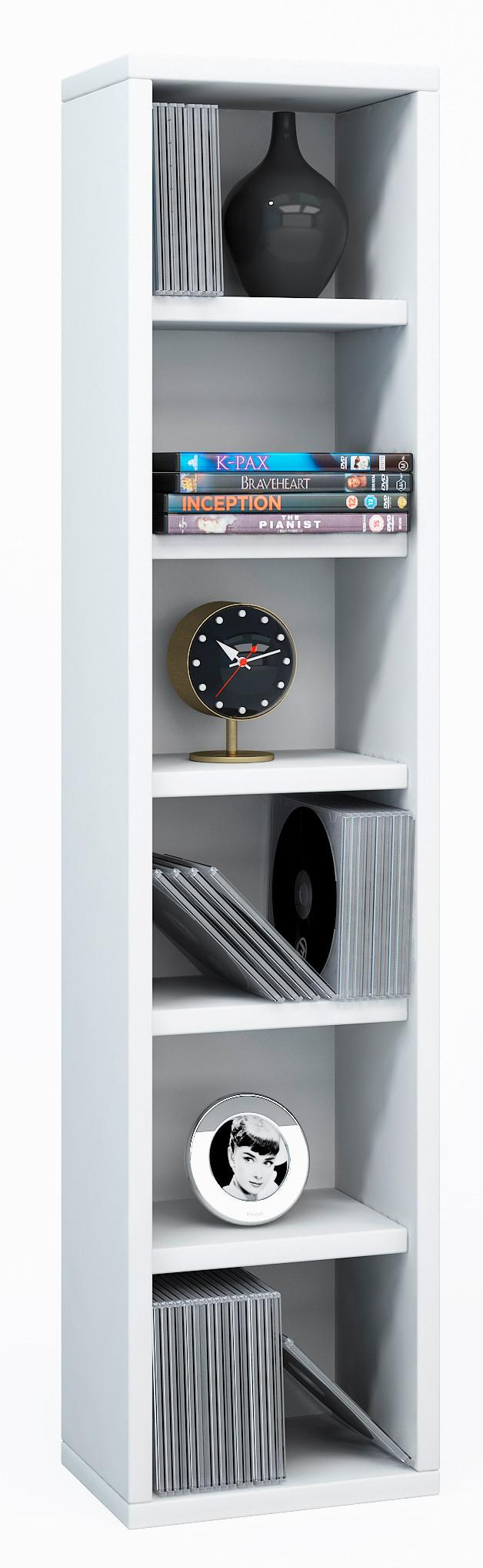 Regal Elementa, Bela - bela, Moderno, leseni material (21/91,5/20cm) - MID.YOU