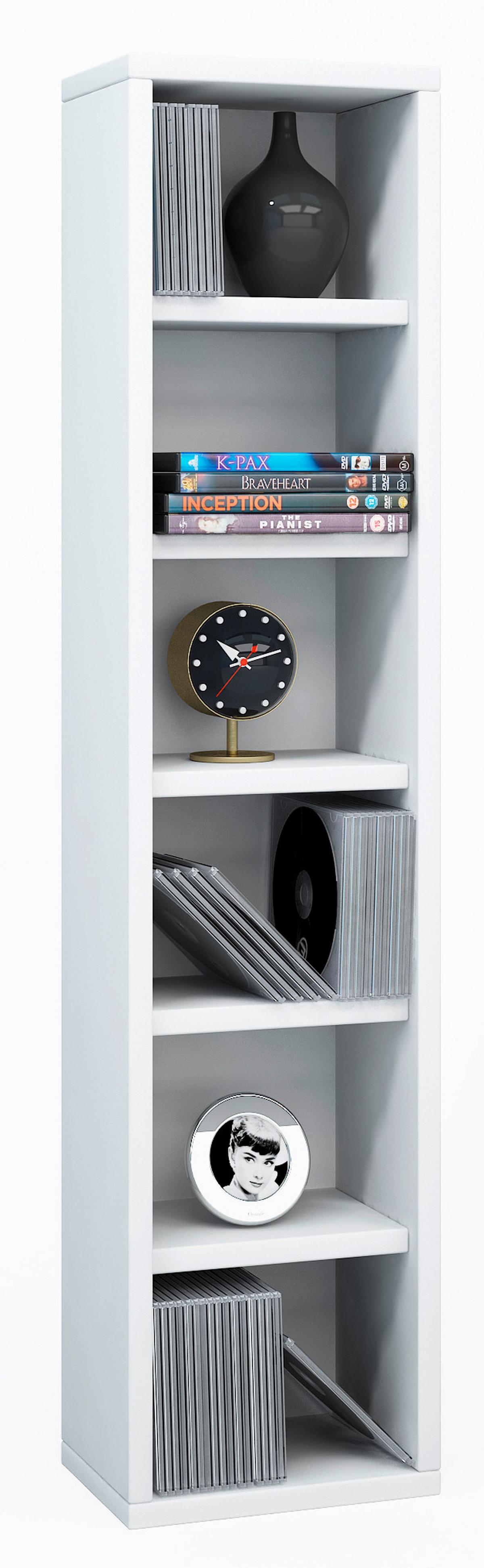 Regal Elementa, Bela - bela, Moderno, leseni material (21/91,5/20cm) - MID.YOU