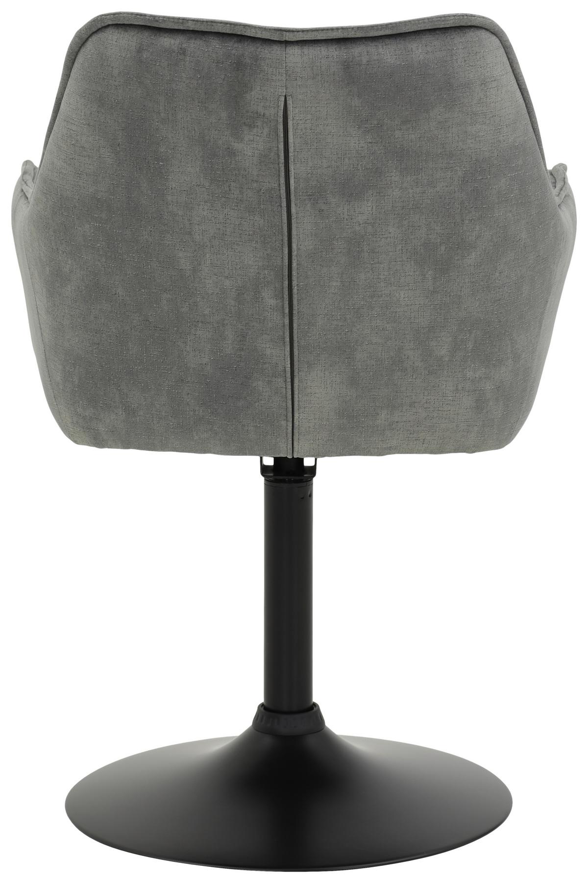 Stuhl-Set Stuhl-Set (2-teilig) in Grau - Schwarz/Grau, MODERN, Textil/Metall (49/83/62cm) - MID.YOU