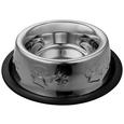 Futternapf Pet S ca. 160ml - Edelstahlfarben/Schwarz, Kunststoff/Metall (21/4cm) - Mömax modern living Futternapf Pet S ca. 160ml - Edelstahlfarben/Schwarz, Kunststoff/Metall (21/4cm) - Mömax modern living