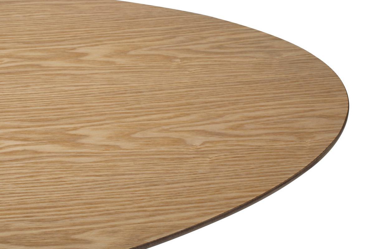 STOLIK KAWOWY EGG - kolor naturalny, Design, materiał drewnopochodny/drewno (120/42/56cm) - MID.YOU