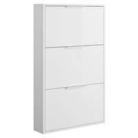 Pantofar ESPRESSO - alb lucios intens, Konventionell, material pe bază de lemn (65/106/15cm) - Modern Living