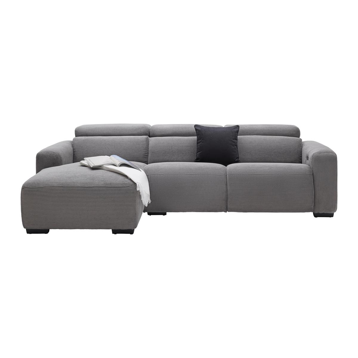 Sedežna Garnitura Bondico 272, Antracit - črna/antracit, Moderno, kovina/tekstil (272/75-92/101 / 170cm) - Mömax