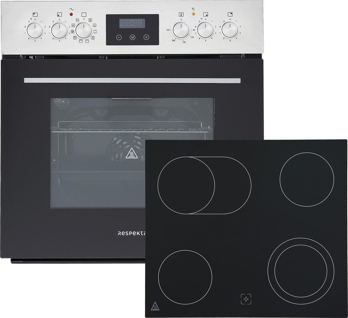 Küchenblock Anton m. Geräte Wildeiche/Schilfgrün - Schilfgrün/Wildeiche, Trend, Holzwerkstoff/Metall (280cm) - Respekta