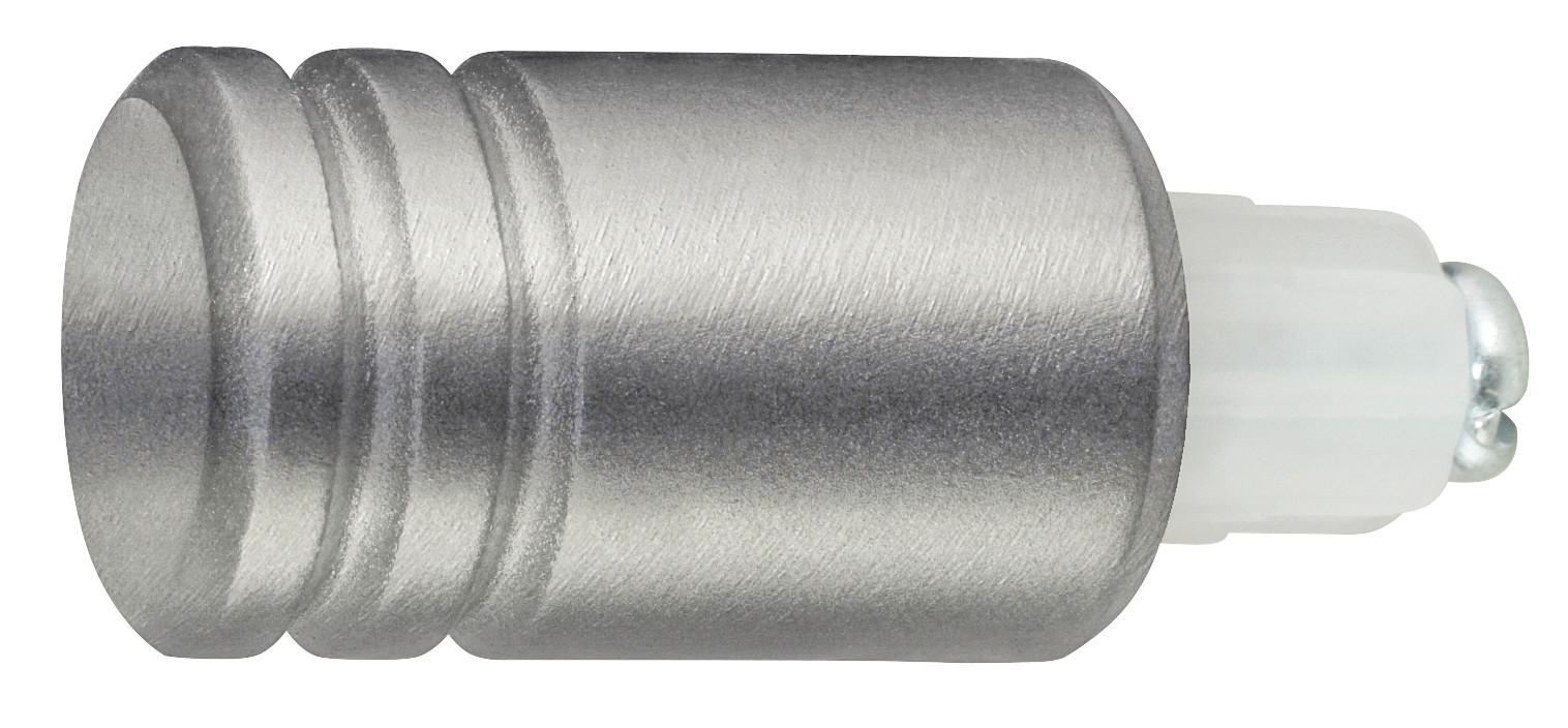 Endstück Combi Zylinder aus Metall - Edelstahlfarben, MODERN, Metall (1/1/1cm) - Modern Living