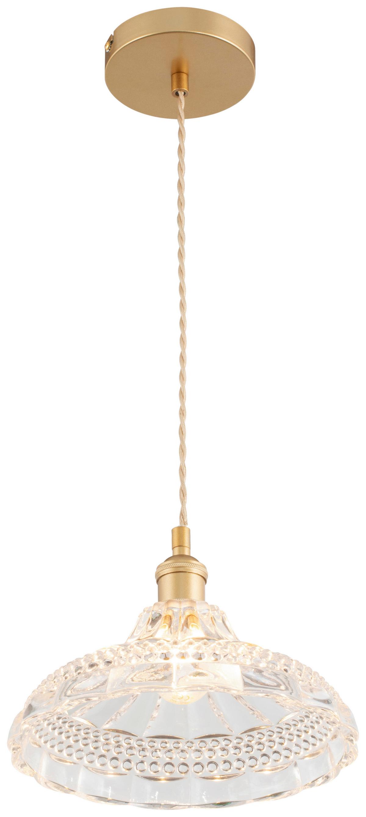 LAMPA WISZĄCA SUSANN - przejrzysty, Trend, metal/szkło (25/120cm) - Novel