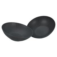Set Posod Vesuvio Black, 2-Delni - črna, Basics, keramika (24cm) - Creatable