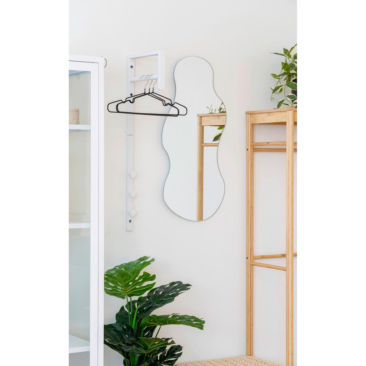 Garderobenpaneel Trento Clothes Rack Weiß - Weiß, Design, Metall (3/82/30cm)