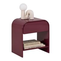 Noćni Ormarić Ruby - boja crnog vina, Moderno, pločasti materijal (40/45/30cm) - Modern Living