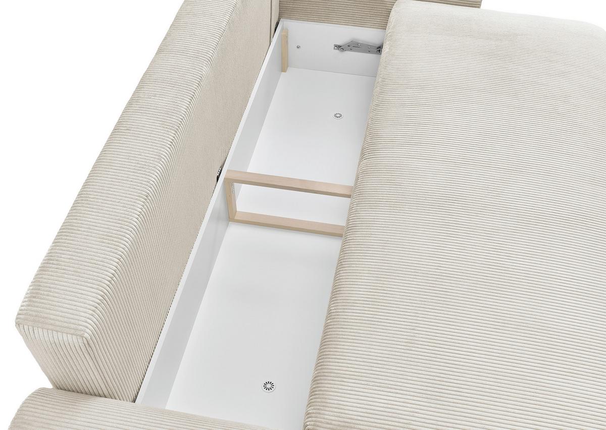 Trosjed Na Razvlačenje Kim - krem, Moderno, drvo (234/90/103cm) - Modern Living