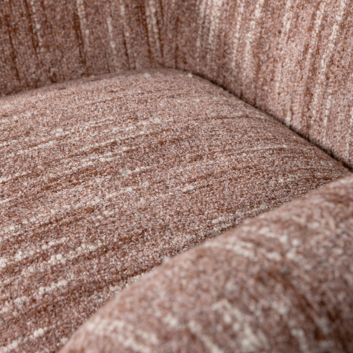SESSEL Folke Altrosa B: 88cm - Altrosa/Schwarz, Design, Kunststoff/Textil (88/70/88cm) - Livetastic
