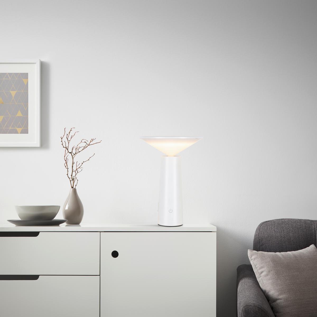 Zunanja Led-svetilka Kolim - bela, Romantika, umetna masa (14cm) - Modern Living