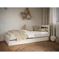 Otroška Postelja Emil, 80x160cm - bela/barve breze, Moderno, leseni material/les (80/160cm) - MID.YOU